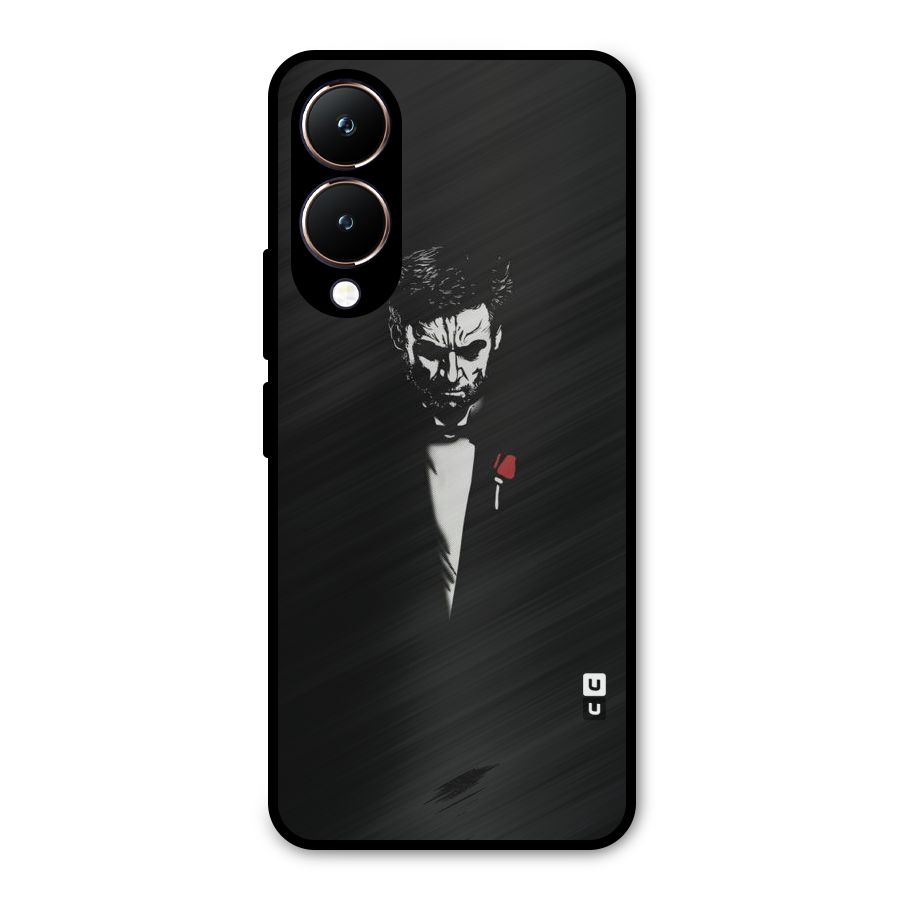 Rose Man Metal Back Case for Vivo Y28