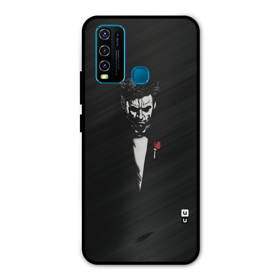 Rose Man Metal Back Case for Vivo Y30