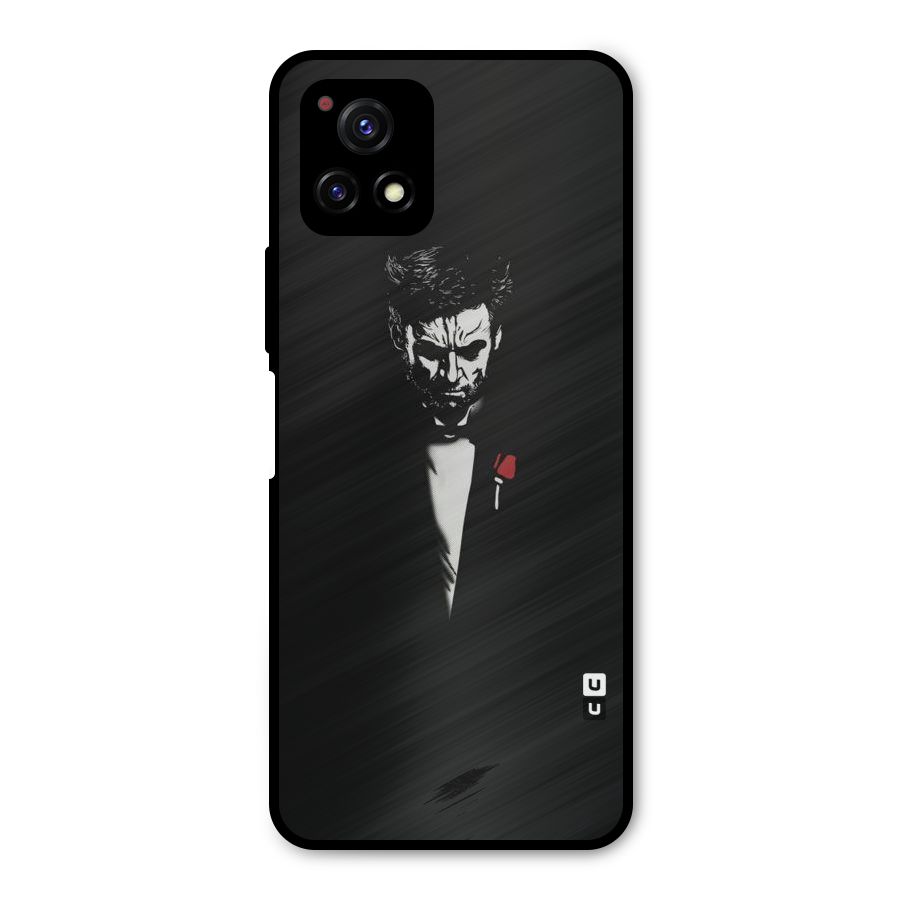 Rose Man Metal Back Case for Vivo Y72 5G