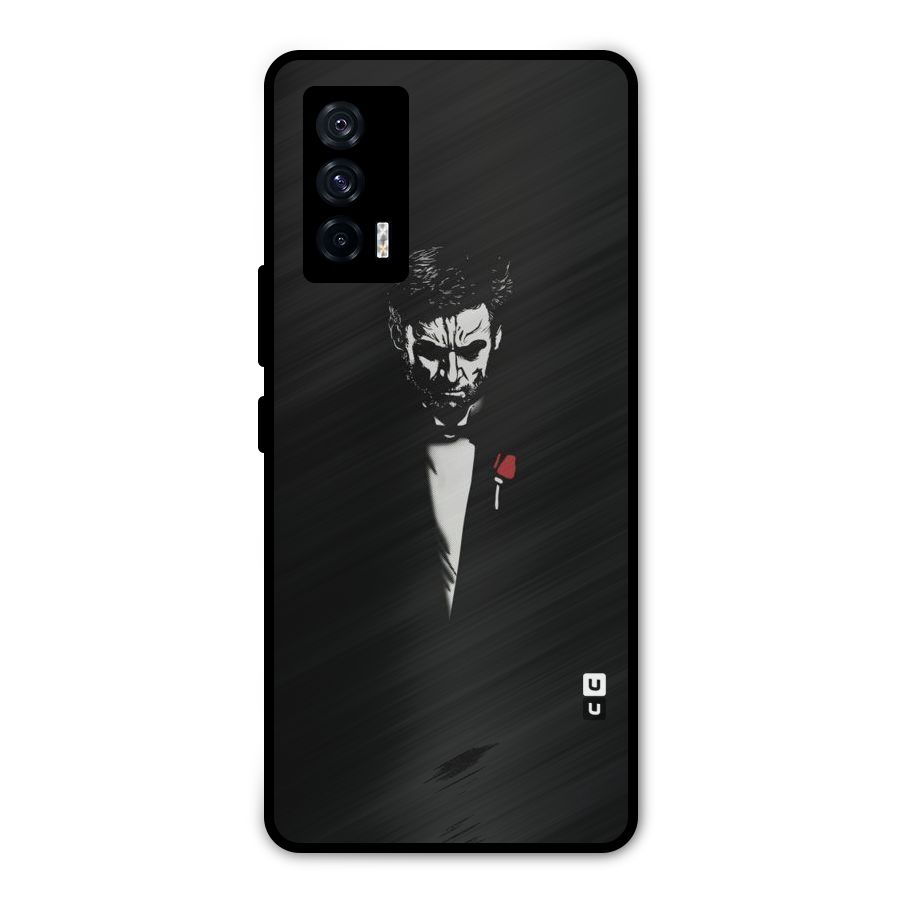 Rose Man Metal Back Case for iQOO 7 5G