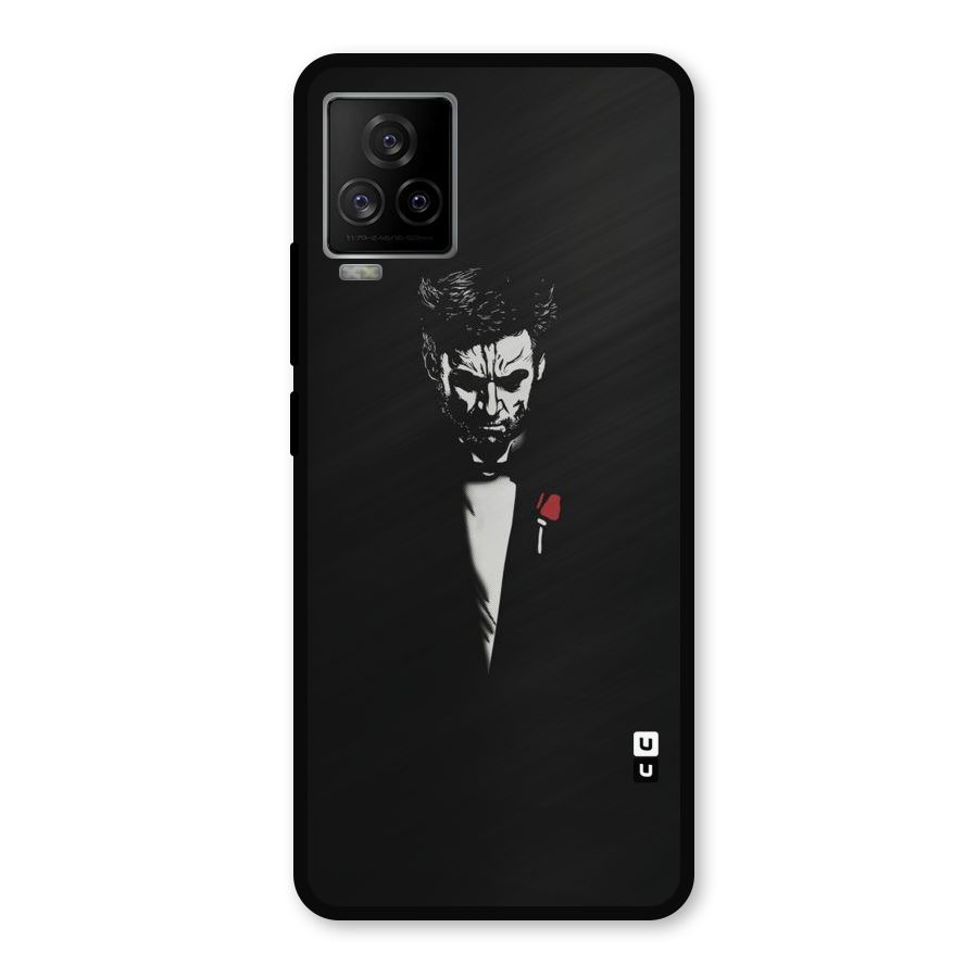 Rose Man Metal Back Case for iQOO 7 Legend 5G