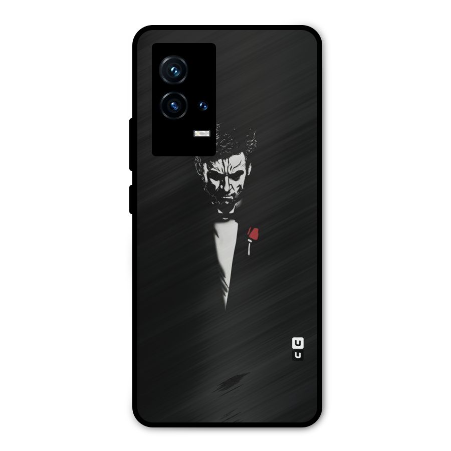 Rose Man Metal Back Case for iQOO 9 5G