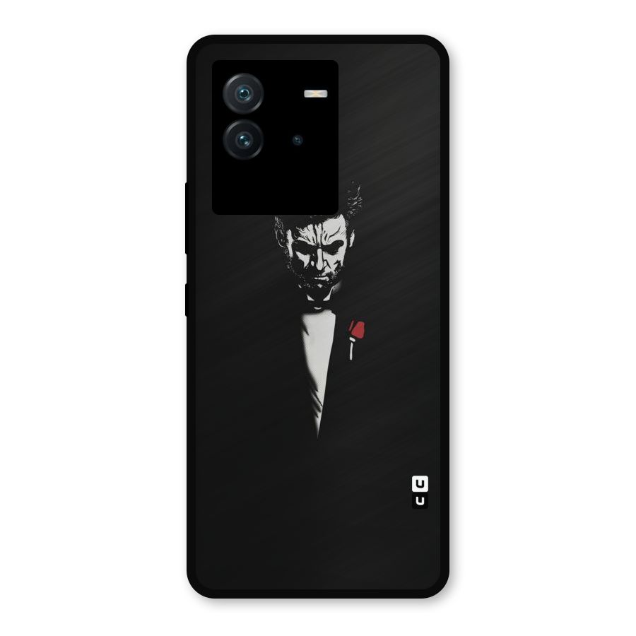 Rose Man Metal Back Case for iQOO Neo 6 5G