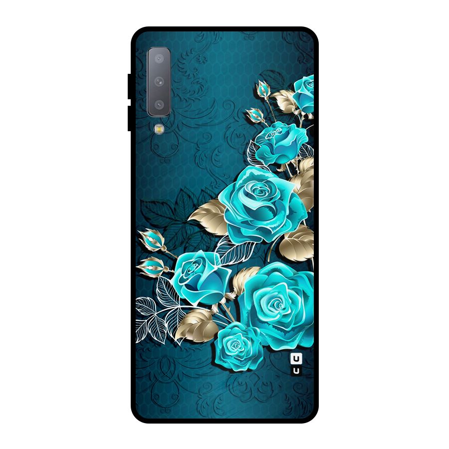 Rose Sheet Metal Back Case for Galaxy A7 (2018)