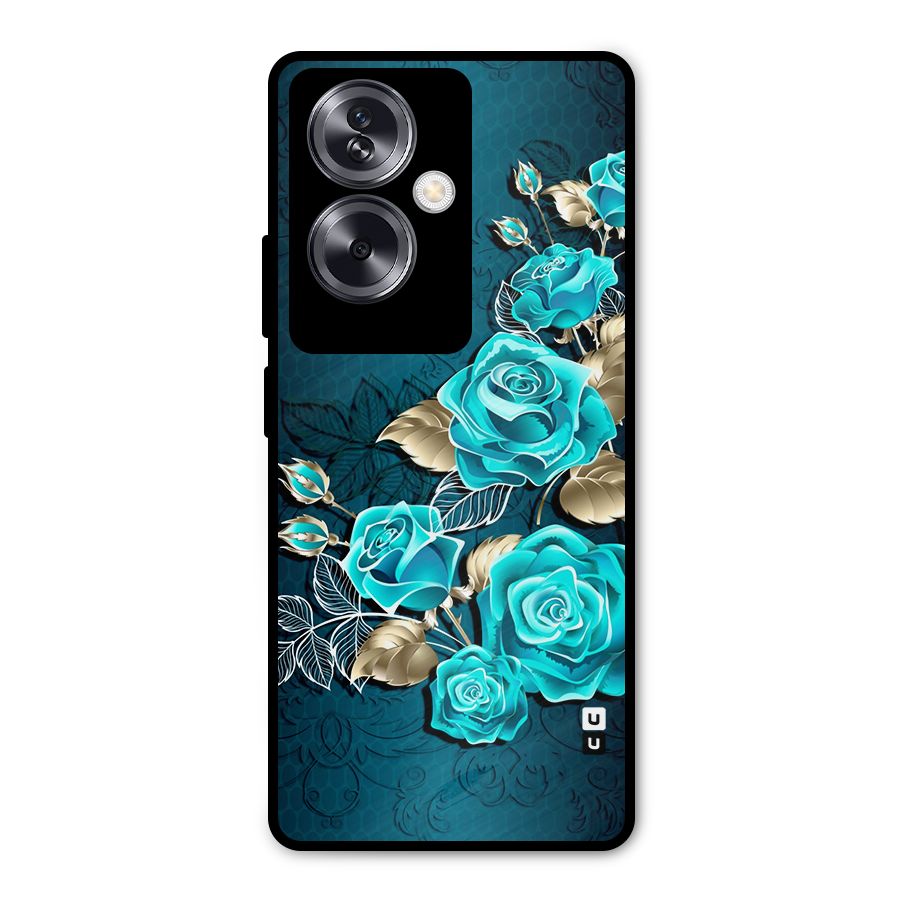 Rose Sheet Metal Back Case for Oppo A79 5G
