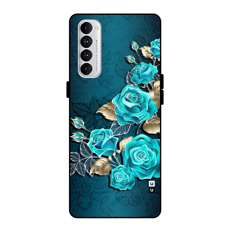 Rose Sheet Metal Back Case for Oppo Reno4 Pro