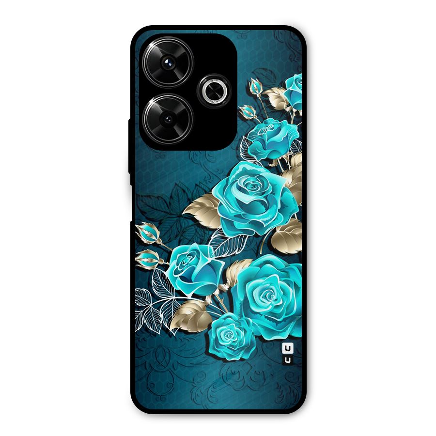 Rose Sheet Metal Back Case for Poco M6 Plus