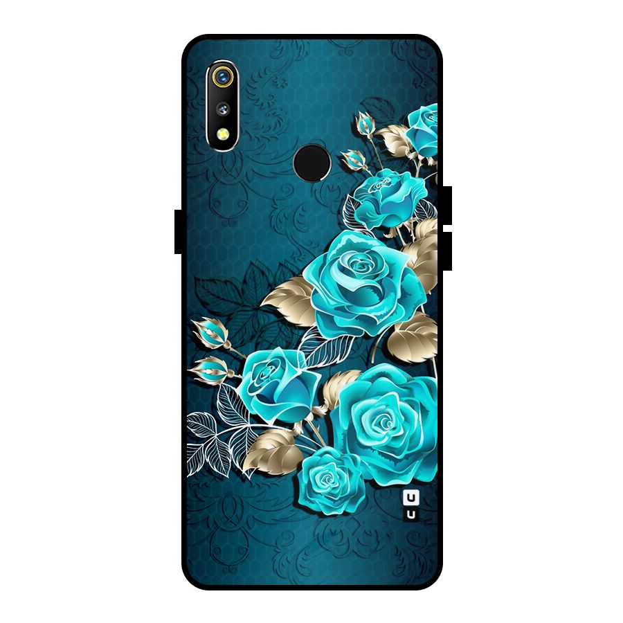 Rose Sheet Metal Back Case for Realme 3