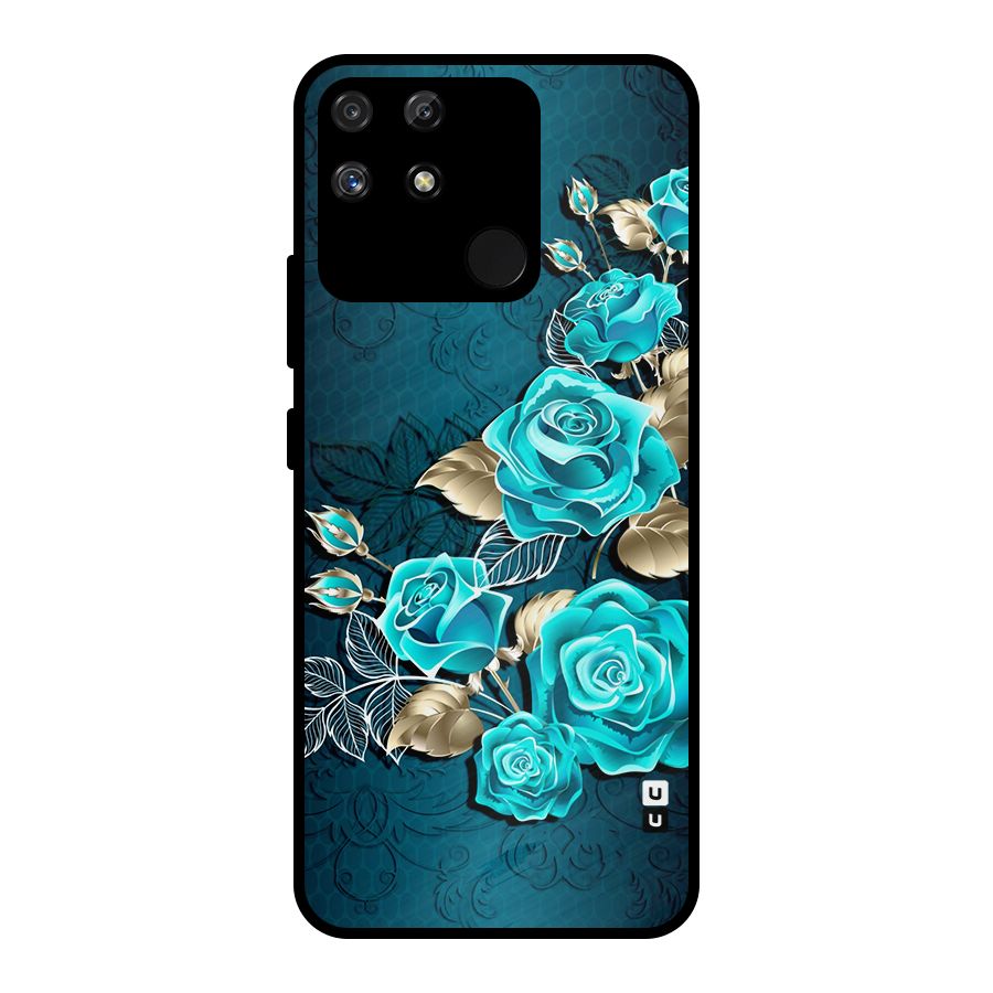 Rose Sheet Metal Back Case for Realme Narzo 50A