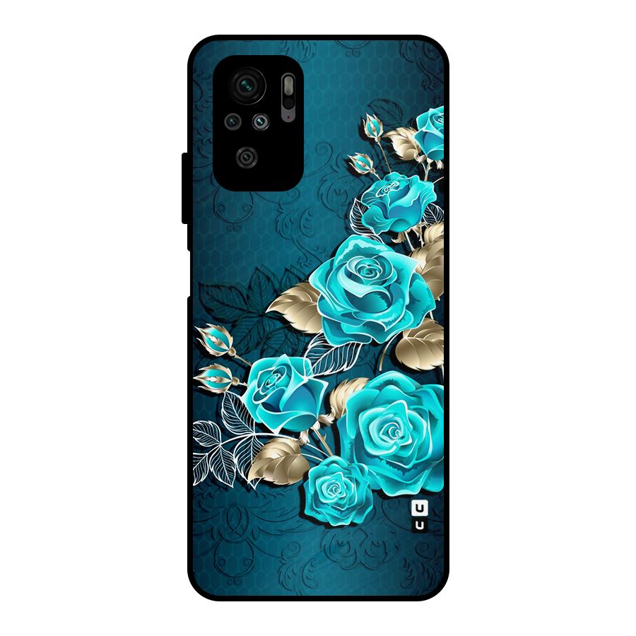 Rose Sheet Metal Back Case for Redmi Note 10S