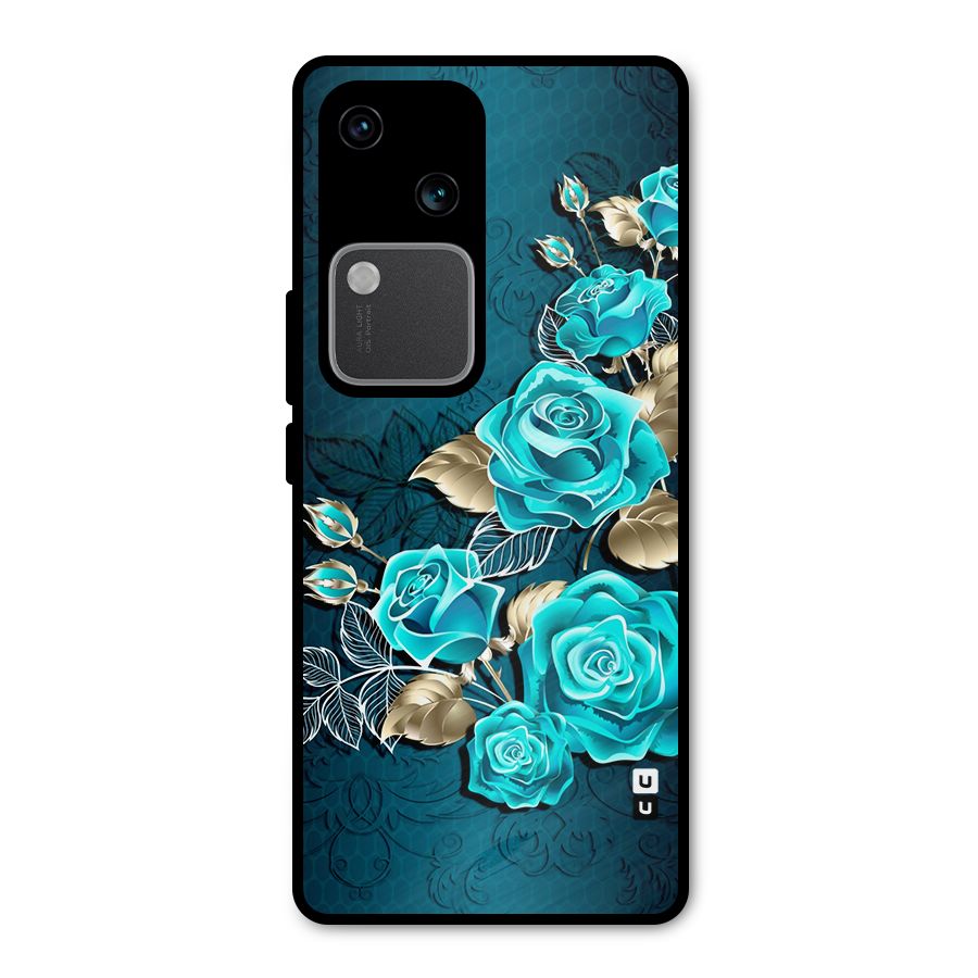 Rose Sheet Metal Back Case for Vivo V30