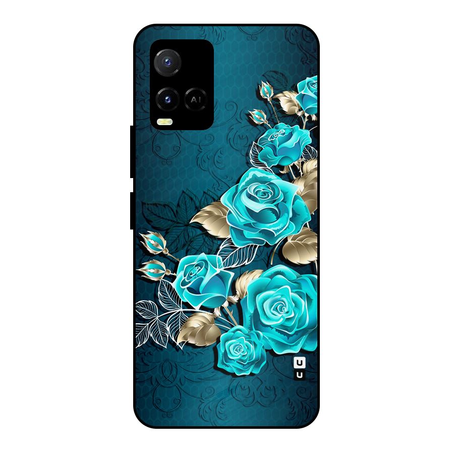 Rose Sheet Metal Back Case for Vivo Y21