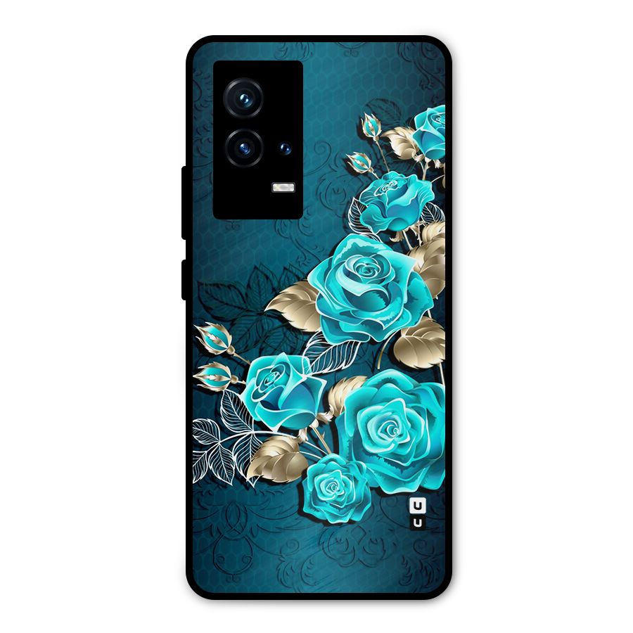 Rose Sheet Metal Back Case for iQOO 9 5G