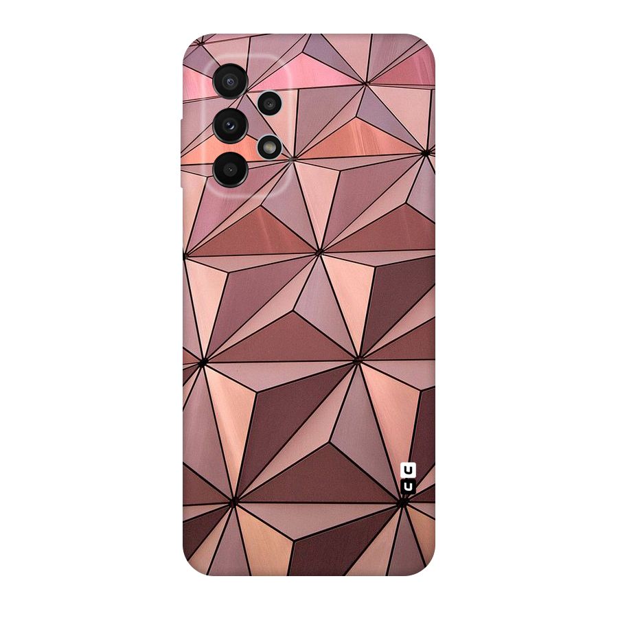 Rosegold Abstract Shapes Original Polycarbonate Back Case for Galaxy A23