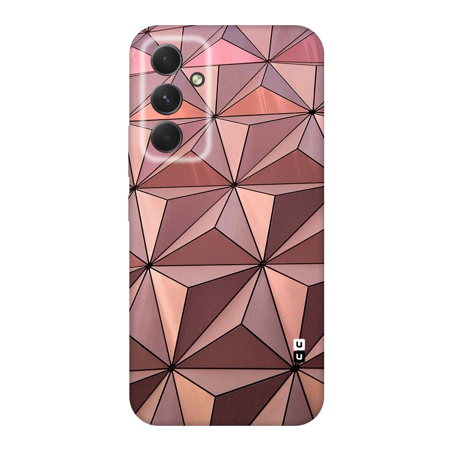 Rosegold Abstract Shapes Original Polycarbonate Back Case for Galaxy A54