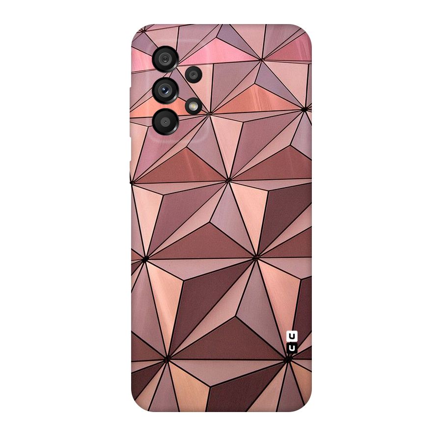 Rosegold Abstract Shapes Original Polycarbonate Back Case for Galaxy A73 5G