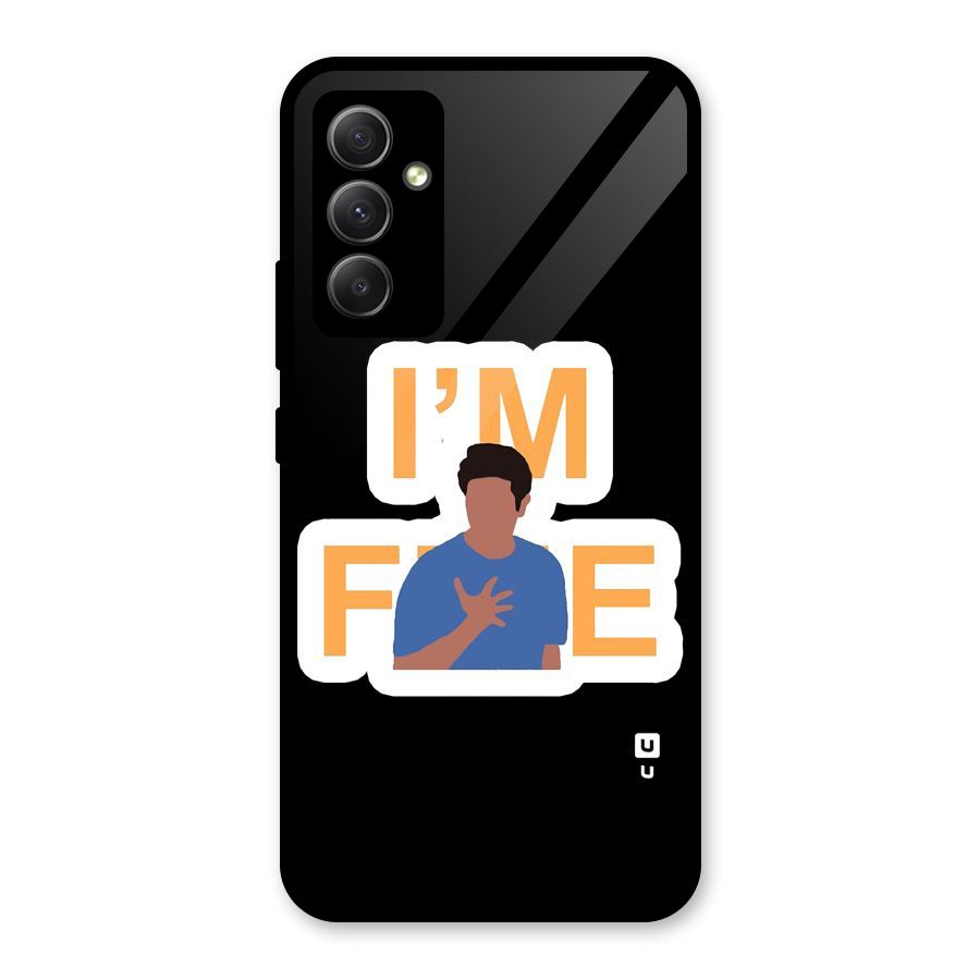 Ross is Fine Glass Back Case for Galaxy A34