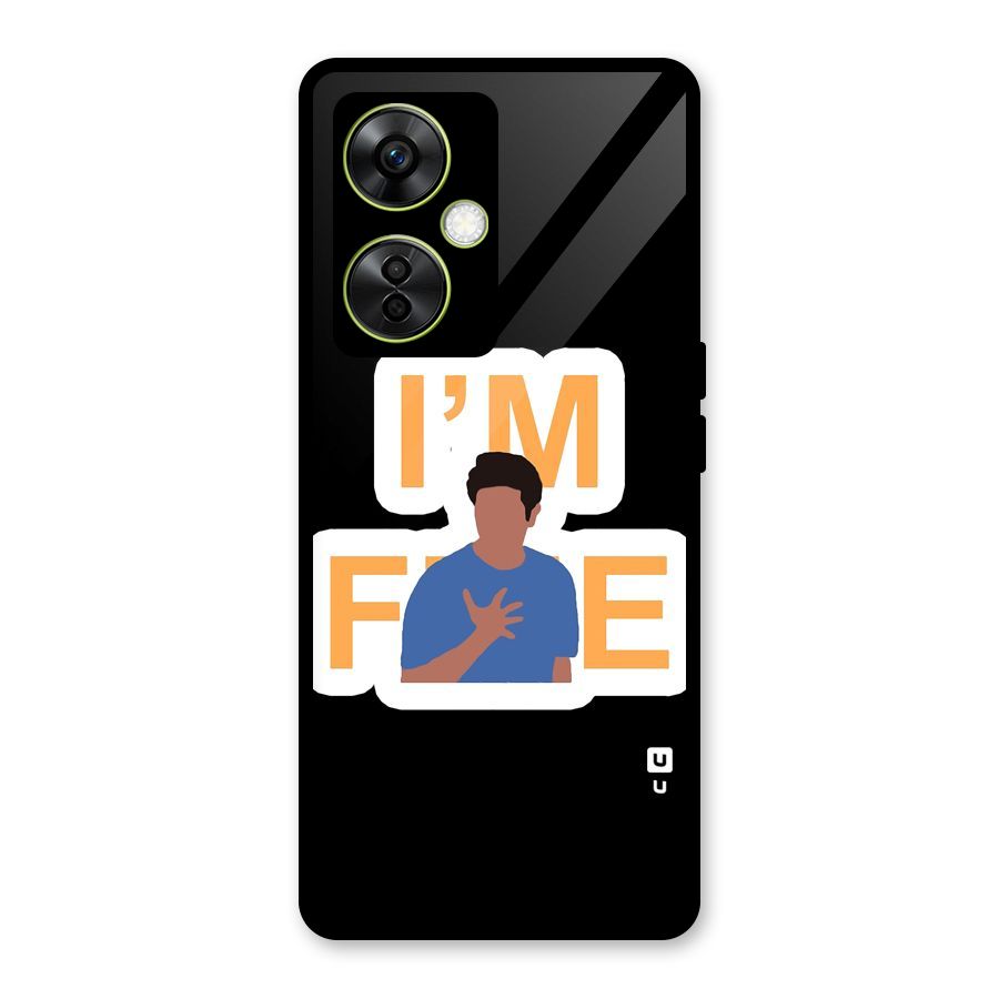 Ross is Fine Glass Back Case for OnePlus Nord CE 3 Lite