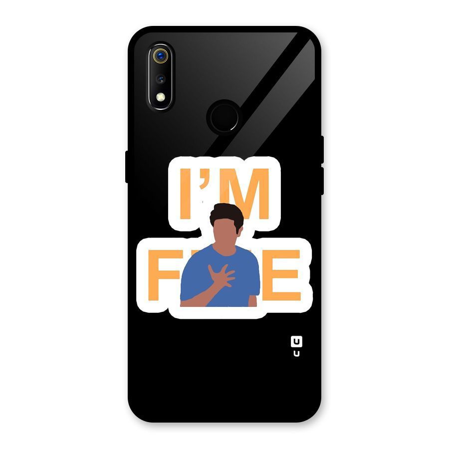 Ross is Fine Glass Back Case for Realme 3