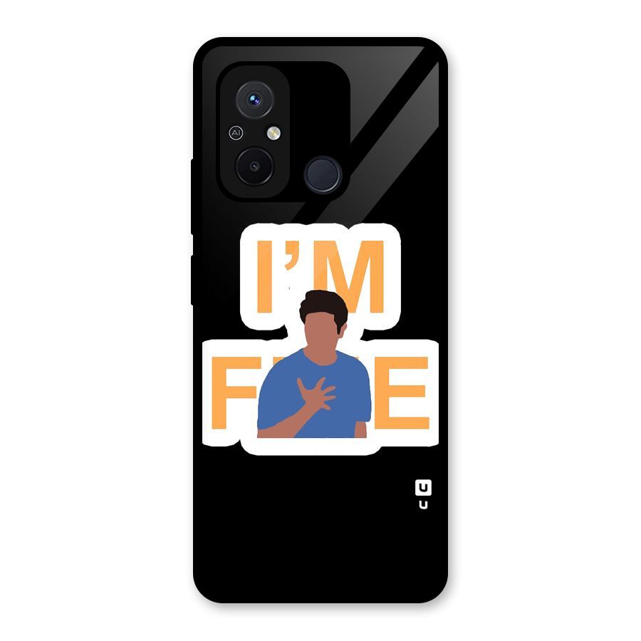 Ross is Fine Glass Back Case for Redmi 12C