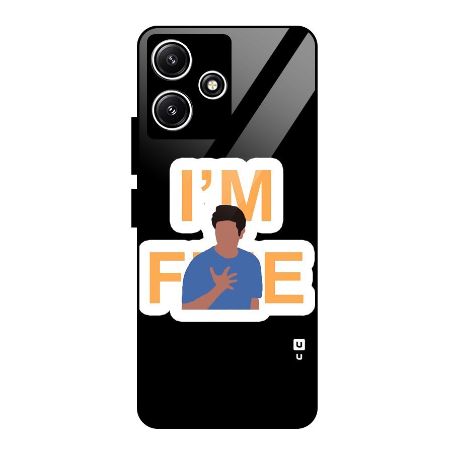 Ross is Fine Glass Back Case for Redmi 12 5G