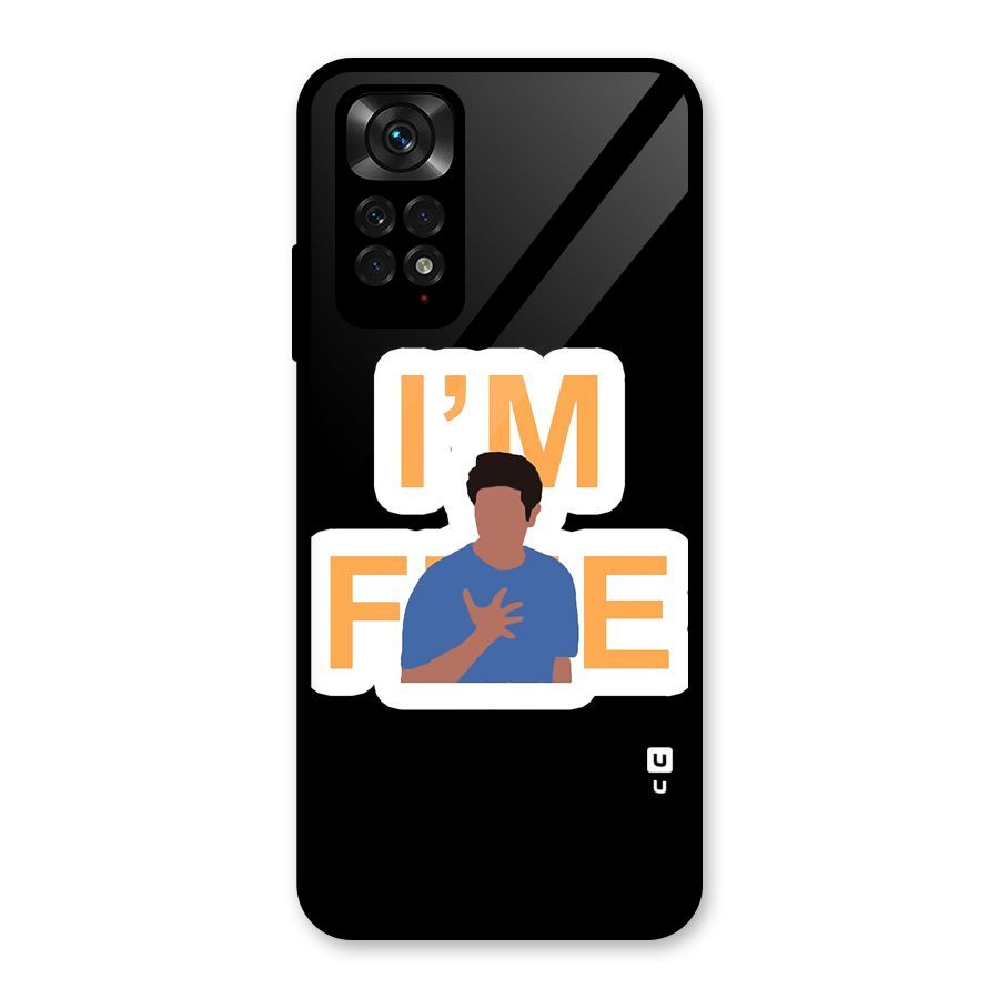 Ross is Fine Glass Back Case for Redmi Note 11S