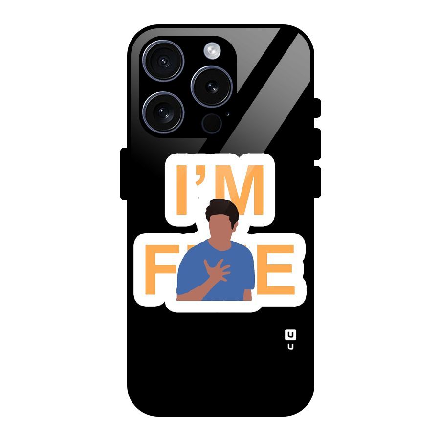Ross is Fine Glass Back Case for iPhone 15 Pro