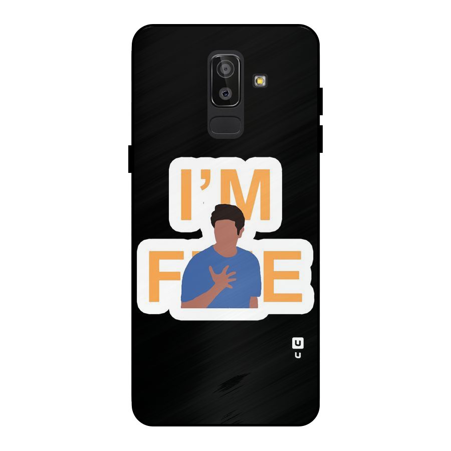 Ross is Fine Metal Back Case for Galaxy J8