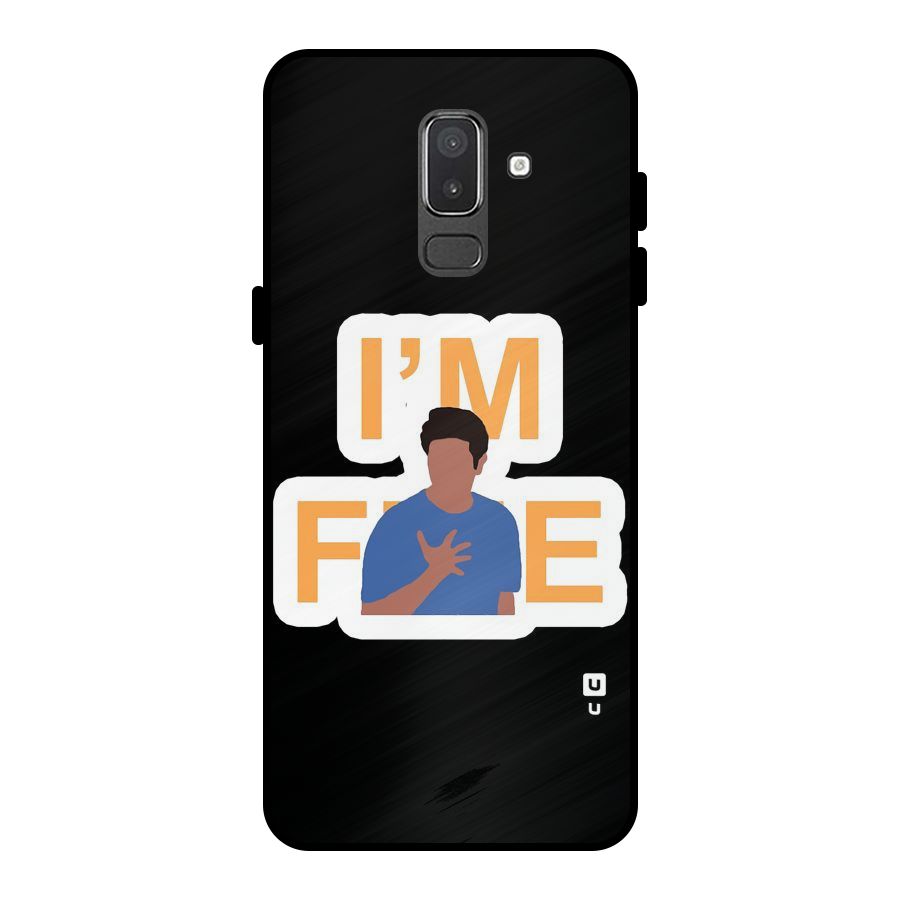 Ross is Fine Metal Back Case for Galaxy On8 (2018)