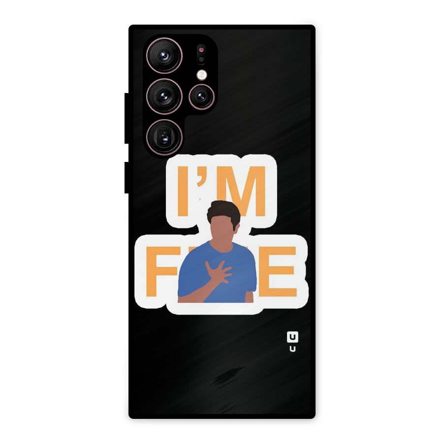 Ross is Fine Metal Back Case for Galaxy S22 Ultra 5G