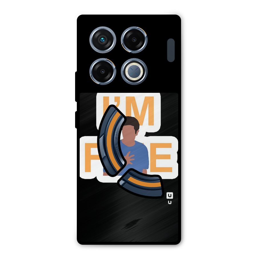 Ross is Fine Metal Back Case for Infinix GT 20 Pro