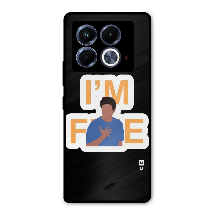 Ross is Fine Metal Back Case for Infinix Note 40 5G