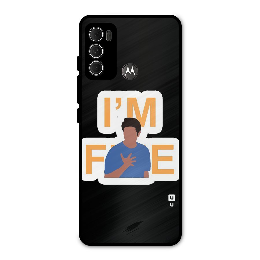 Ross is Fine Metal Back Case for Moto G60