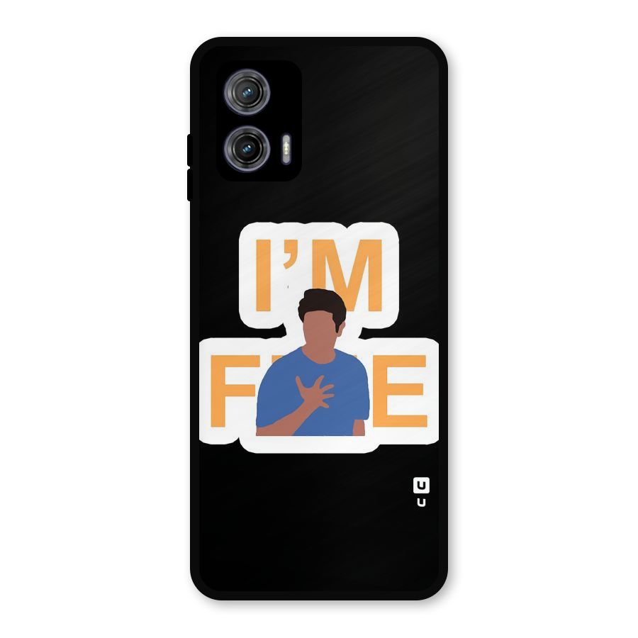 Ross is Fine Metal Back Case for Moto G73
