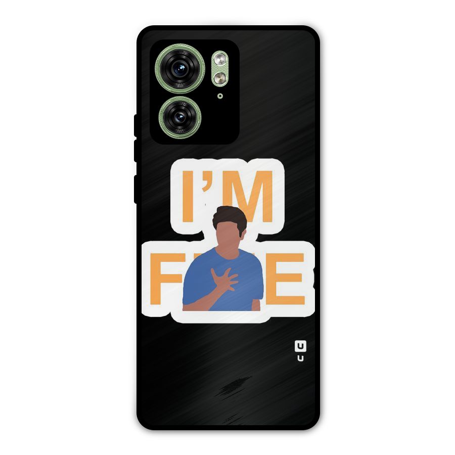 Ross is Fine Metal Back Case for Motorola Edge 40 5G