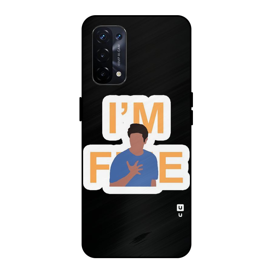 Ross is Fine Metal Back Case for Oppo A74 5G