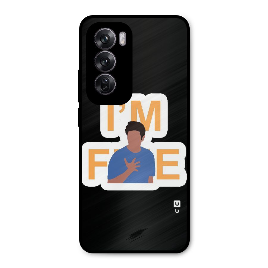 Ross is Fine Metal Back Case for Oppo Reno12 Pro