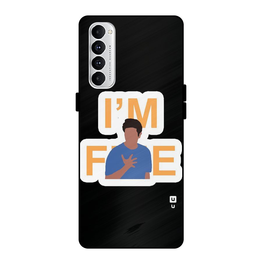 Ross is Fine Metal Back Case for Oppo Reno4 Pro