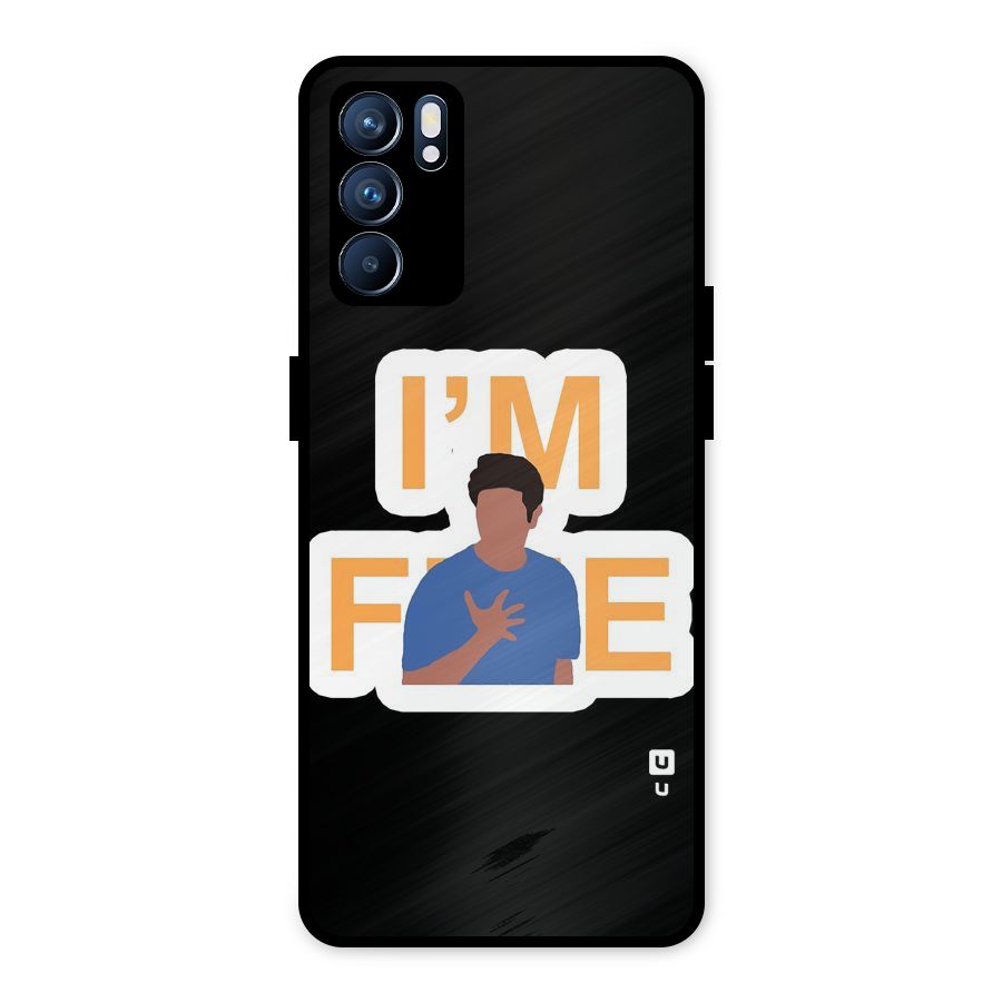 Ross is Fine Metal Back Case for Oppo Reno6 5G