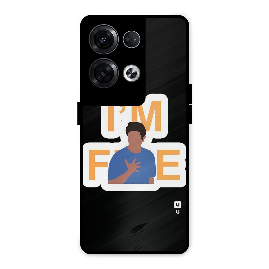 Ross is Fine Metal Back Case for Oppo Reno8 Pro 5G