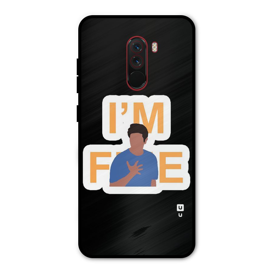 Ross is Fine Metal Back Case for Poco F1