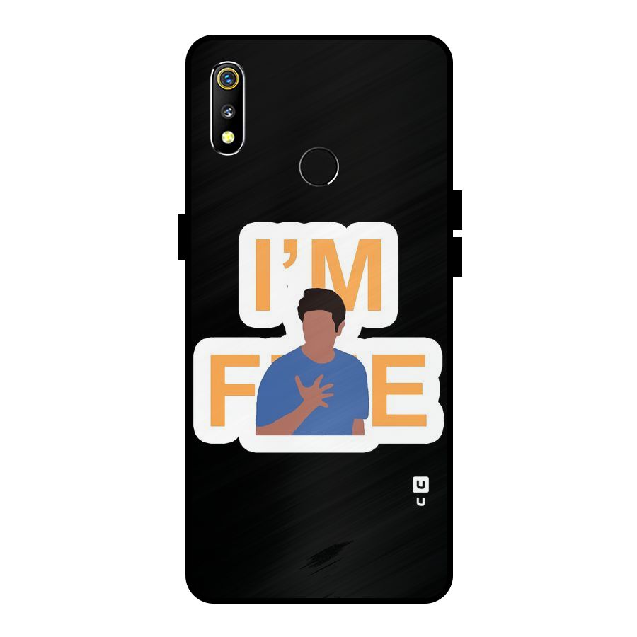 Ross is Fine Metal Back Case for Realme 3