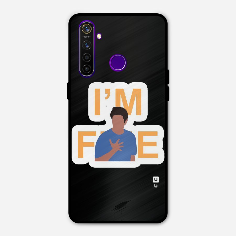 Ross is Fine Metal Back Case for Realme 5 Pro