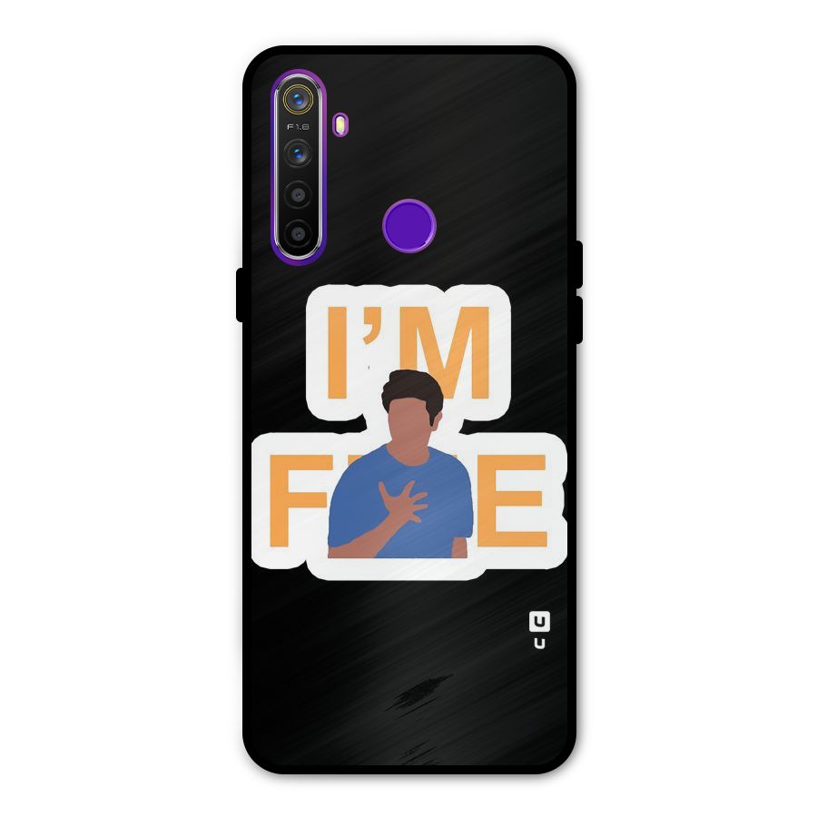 Ross is Fine Metal Back Case for Realme Narzo 10