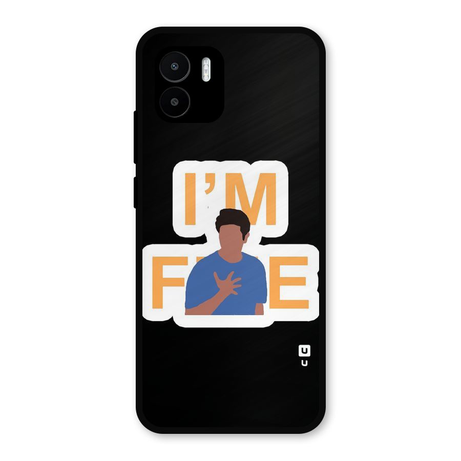 Ross is Fine Metal Back Case for Redmi A2