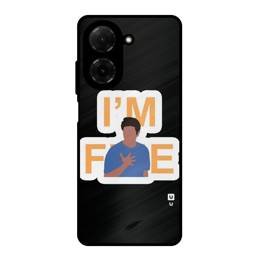 Ross is Fine Metal Back Case for Redmi A5 4G