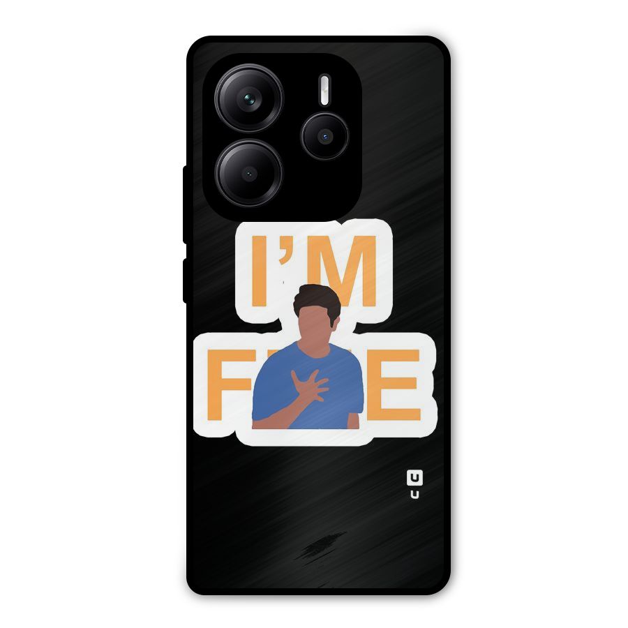 Ross is Fine Metal Back Case for Redmi Note 14 5G