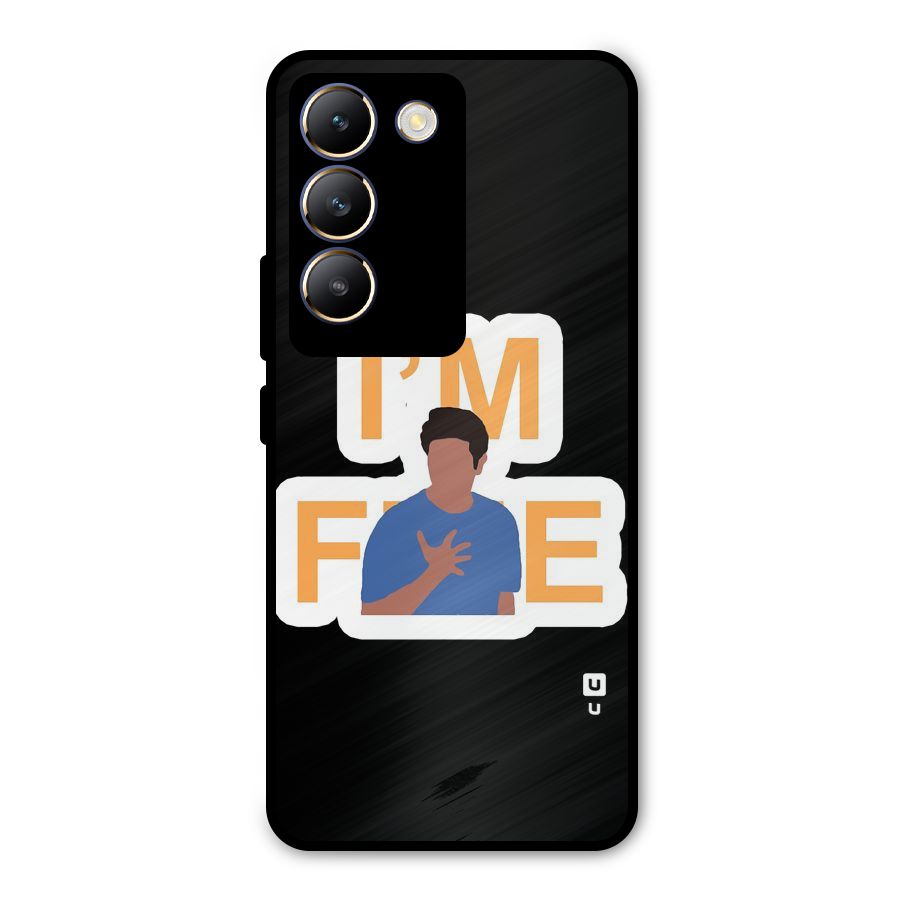 Ross is Fine Metal Back Case for Vivo T3 5G