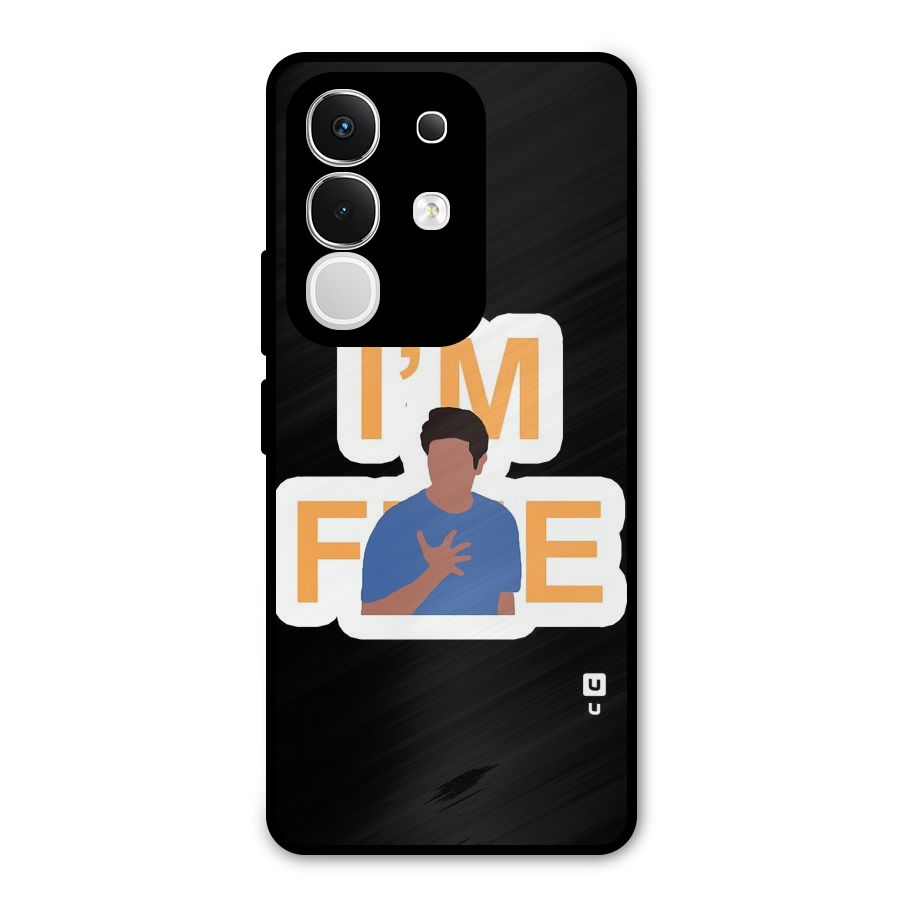 Ross is Fine Metal Back Case for Vivo T4x