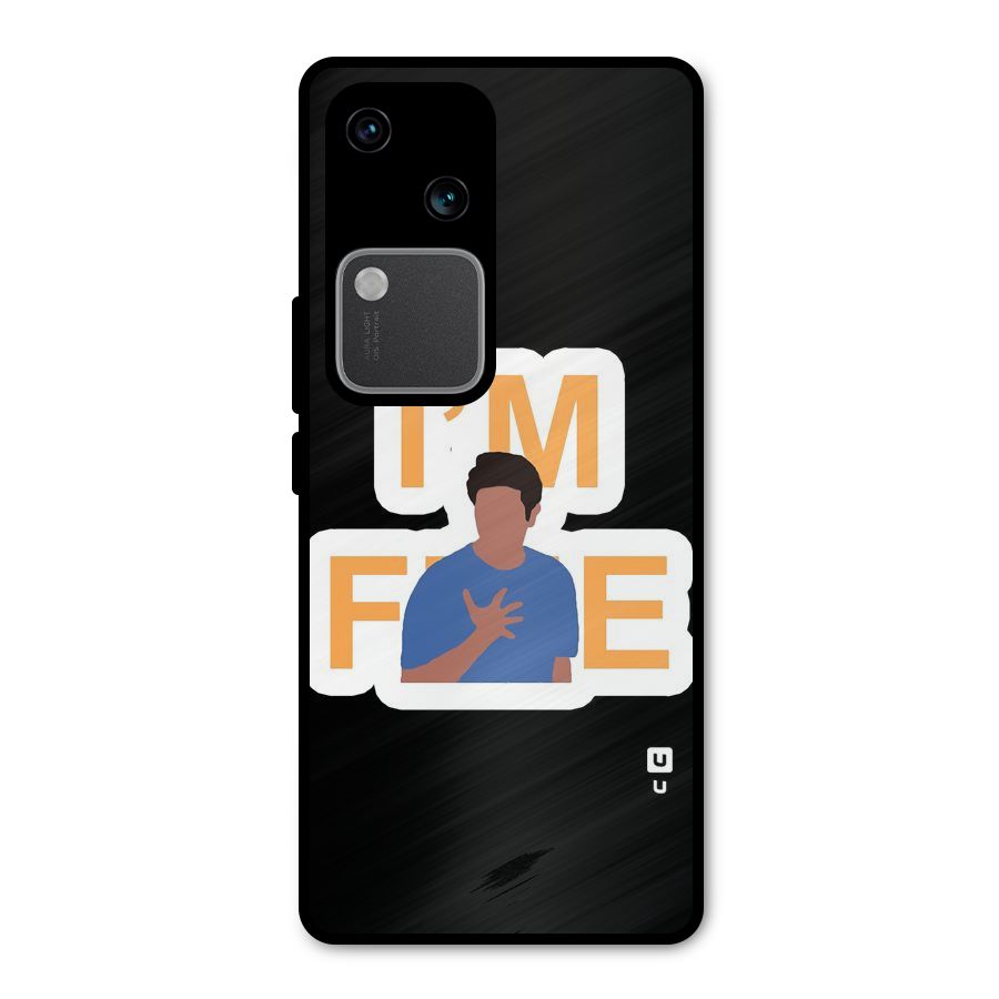 Ross is Fine Metal Back Case for Vivo V30 Pro